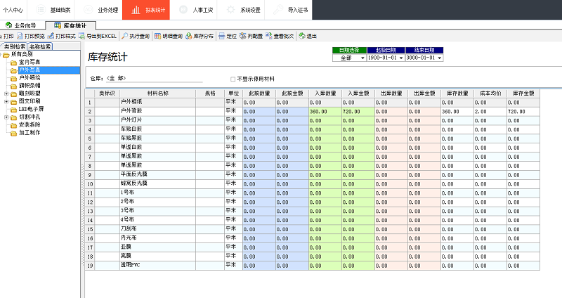 飛揚動力庫存統計